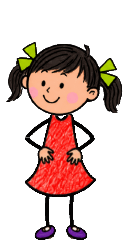Girl breathing animation